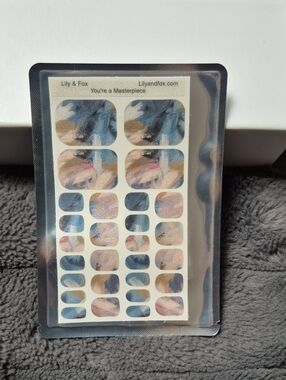 Lily & Fox You're A Masterpiece Pedicure Nail Wraps, New & Sealed